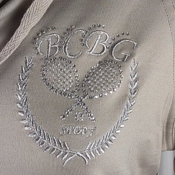 BCBG MaxAzria Tan/Beige/Light Brown, Women's Zip Up Hoodie. Size Large - Picture 2 of 16